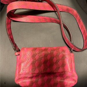 Aimee Kestenberg Pink and Brown Crossbody Bag